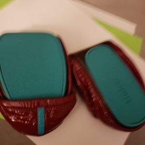 Ruby red tieks